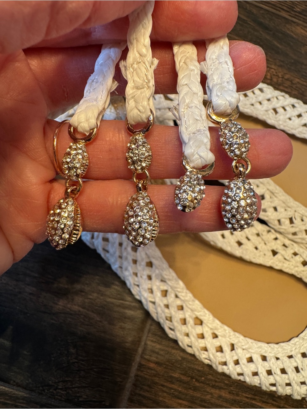 Antonio Melani x Jennifer Sumko White Woven Lace-Up Slingback Flats Size 8.5 New - Picture 9 of 9